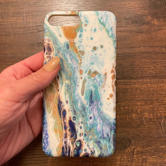 Marble Silicone iPhone 7/8 Plus Case - Picture 6 of 8